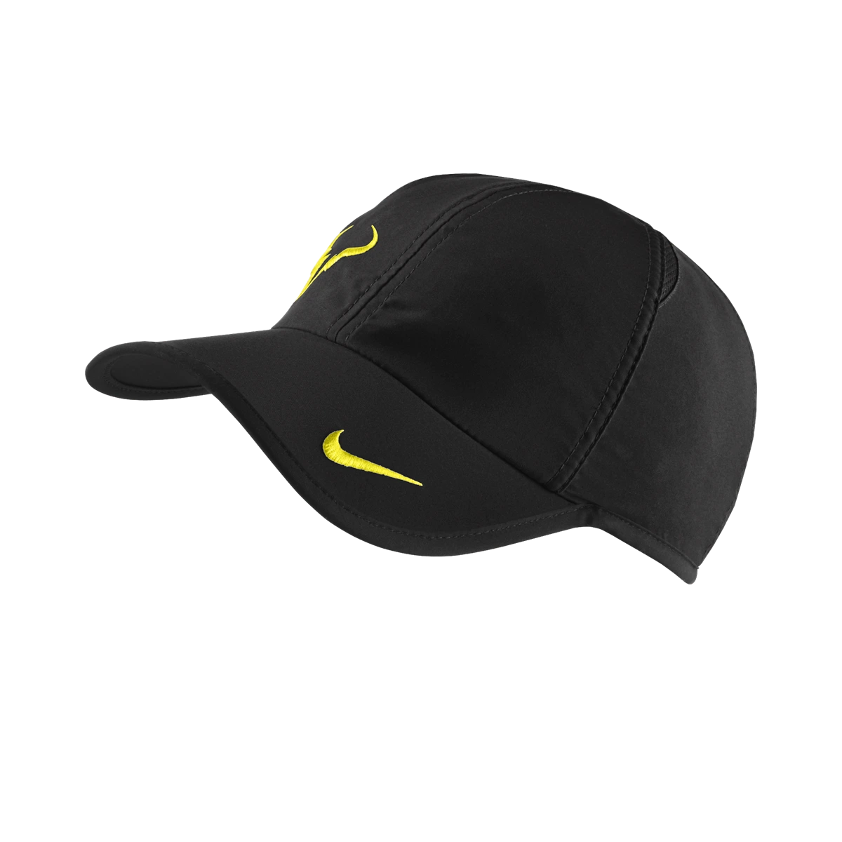 Nike Rafa Bull Logo hat in Black w/Sonic Yellow [398224-015] from the Fall 2011 tennis collection
